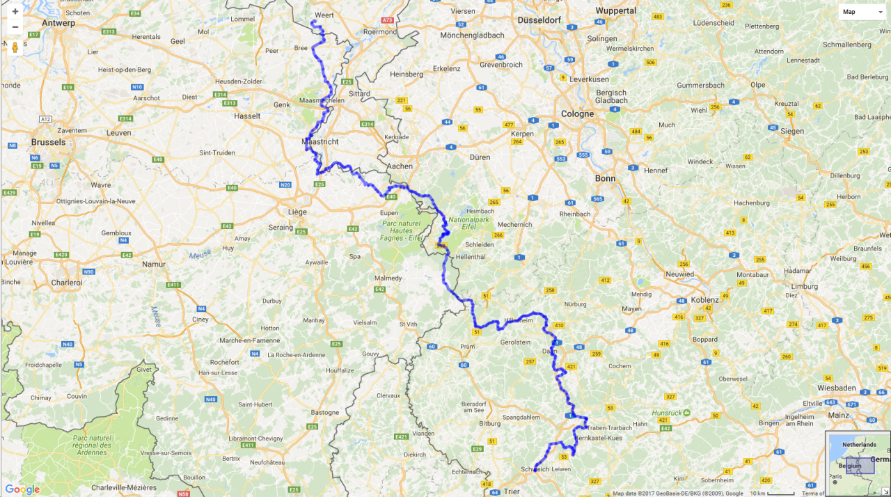 Vierlandenrit - Dag 1 - GPS Route